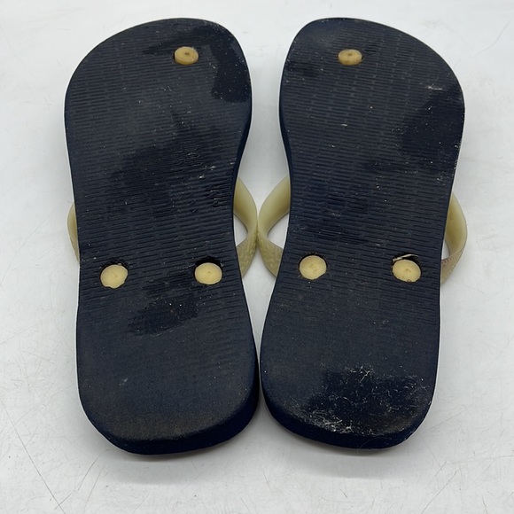 Havaianas Navy Gold Flip Flop Sandals Sz 39-40. FFT2847E - Picture 6 of 7